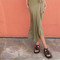 Leather Flatform Sandals